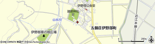 滋賀県東近江市五個荘伊野部町481周辺の地図