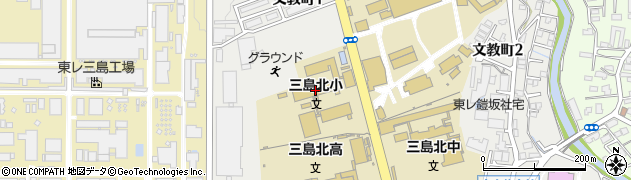 三島市役所　北第二放課後・児童クラブ周辺の地図