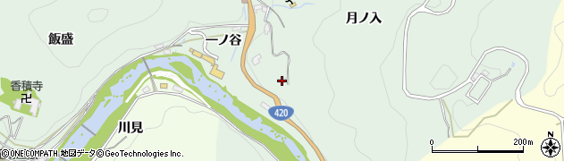 愛知県豊田市足助町一ノ谷41周辺の地図