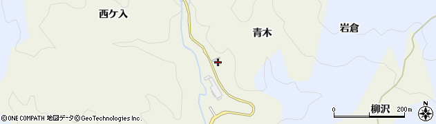 愛知県豊田市井ノ口町（青木）周辺の地図