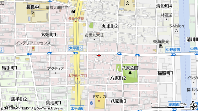 〒454-0835 愛知県名古屋市中川区八家町の地図