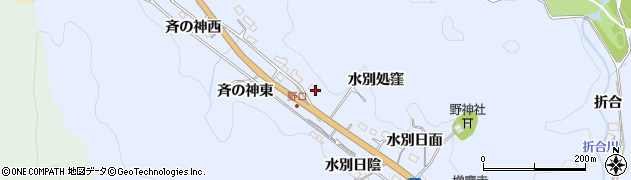 愛知県豊田市野口町水別処窪周辺の地図