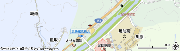 愛知県豊田市足助町（成瀬）周辺の地図