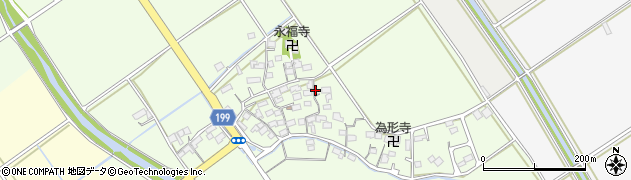 滋賀県近江八幡市長田町周辺の地図