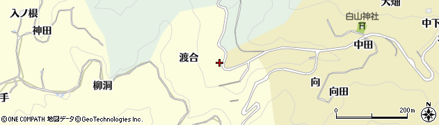 愛知県豊田市室口町渡合周辺の地図