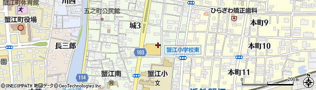 エリートクリーニング　Ｙストアー蟹江食品館店周辺の地図