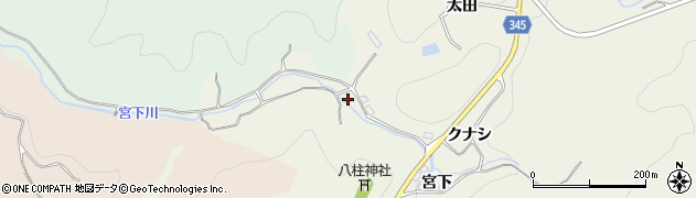 愛知県豊田市成合町（下成合）周辺の地図