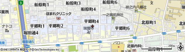 名古屋平郷郵便局周辺の地図
