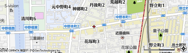 愛知県名古屋市中川区中野本町周辺の地図