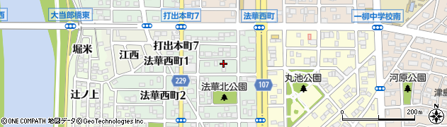 愛知県名古屋市中川区法華西町50周辺の地図