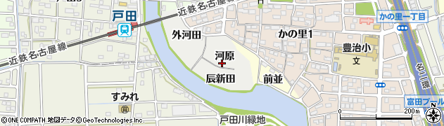 愛知県名古屋市中川区富田町大字供米田周辺の地図