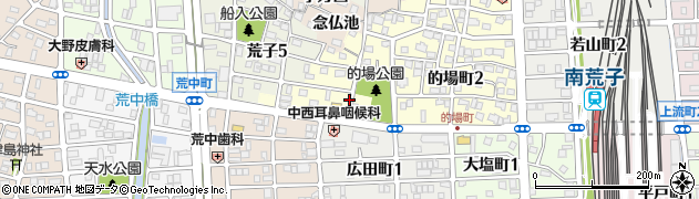 愛知県名古屋市中川区的場町3丁目周辺の地図