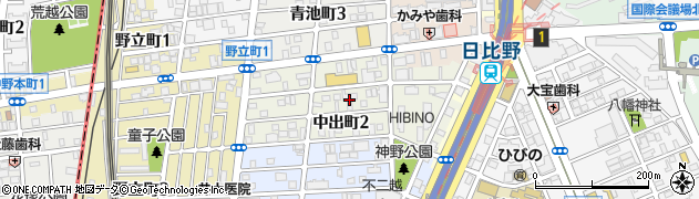 愛知県名古屋市熱田区中出町周辺の地図