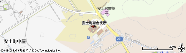 近江八幡市役所　安土町総合支所住民課住民福祉グループ周辺の地図