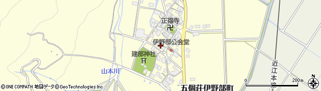 滋賀県東近江市五個荘伊野部町565周辺の地図