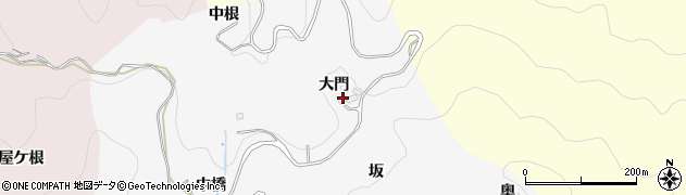 愛知県豊田市綾渡町大門周辺の地図