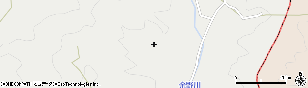 京都府京都市右京区京北細野町（上小屋谷）周辺の地図