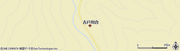 愛知県東栄町（北設楽郡）振草（古戸川合）周辺の地図