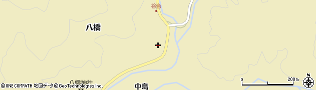 愛知県設楽町（北設楽郡）八橋（谷合）周辺の地図