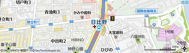 名古屋市役所緑政土木局　アイビーパーク・日比野自転車駐車場管理事務所周辺の地図