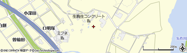 愛知県豊田市御船町大釜周辺の地図