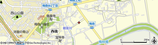 愛知県日進市梅森町上松32周辺の地図