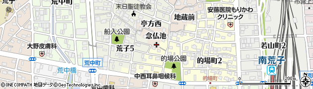 愛知県名古屋市中川区荒子町念仏池12周辺の地図