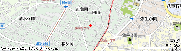 愛知県名古屋市瑞穂区彌富町円山68周辺の地図