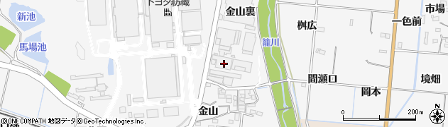 愛知県豊田市亀首町金山裏81周辺の地図