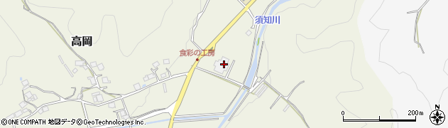 京都府京丹波町（船井郡）高岡（嶋田）周辺の地図