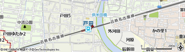 愛知県名古屋市中川区周辺の地図