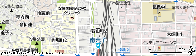 愛知県名古屋市中川区若山町周辺の地図