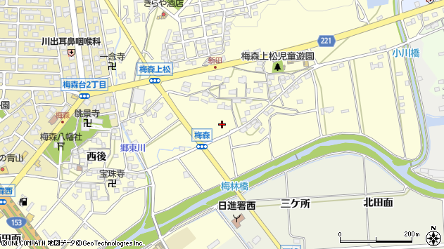 〒470-0132 愛知県日進市梅森町の地図