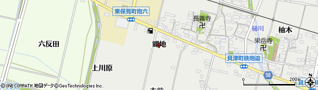 愛知県豊田市貝津町（郷地）周辺の地図