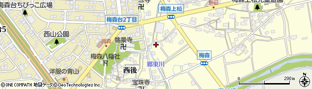 愛知県日進市梅森町上松607周辺の地図