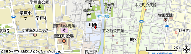 愛知県海部郡蟹江町蟹江本町周辺の地図
