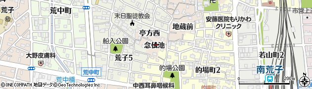 愛知県名古屋市中川区荒子町念仏池6周辺の地図