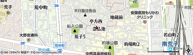 愛知県名古屋市中川区荒子町念仏池2周辺の地図
