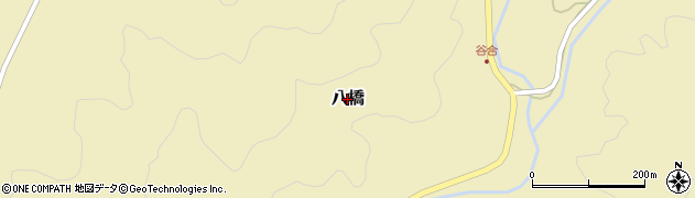 愛知県設楽町（北設楽郡）八橋周辺の地図
