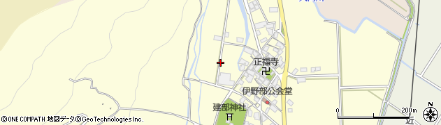 滋賀県東近江市五個荘伊野部町周辺の地図