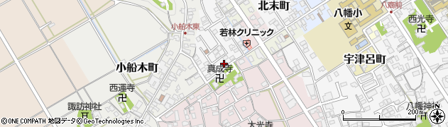 滋賀県近江八幡市新栄町5周辺の地図