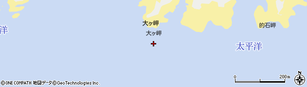 大ケ岬周辺の地図