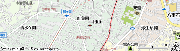愛知県名古屋市瑞穂区彌富町円山64周辺の地図