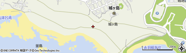 神奈川県三浦市三崎町城ヶ島周辺の地図