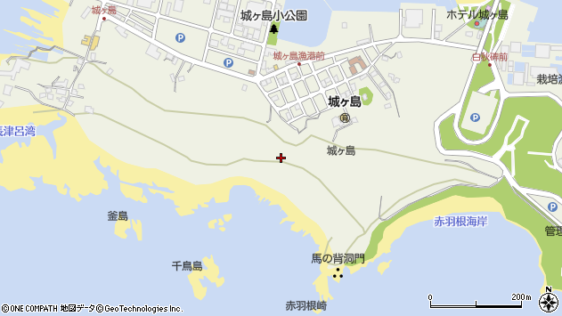 〒238-0237 神奈川県三浦市三崎町城ケ島の地図