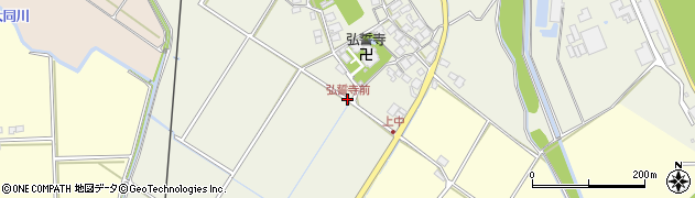 弘誓寺前周辺の地図