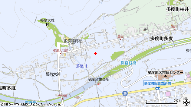 〒511-0106 三重県桑名市多度町多度の地図