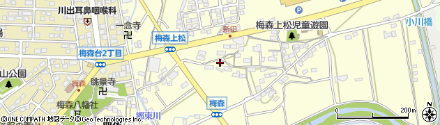 愛知県日進市梅森町上松565周辺の地図