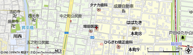 蟹江郵便局 ＡＴＭ周辺の地図