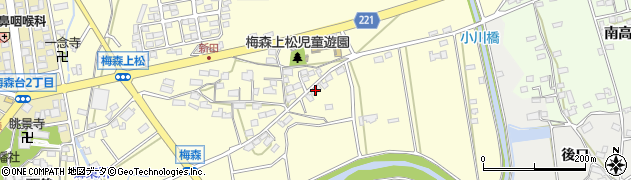 愛知県日進市梅森町上松348周辺の地図